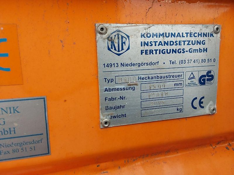 Winterdienstgeräte: KIF B400 für z.B. Multicar, Pritschenfahrzeuge gebraucht KIF B400 für z.B. Multicar, Pritschenfahrzeuge